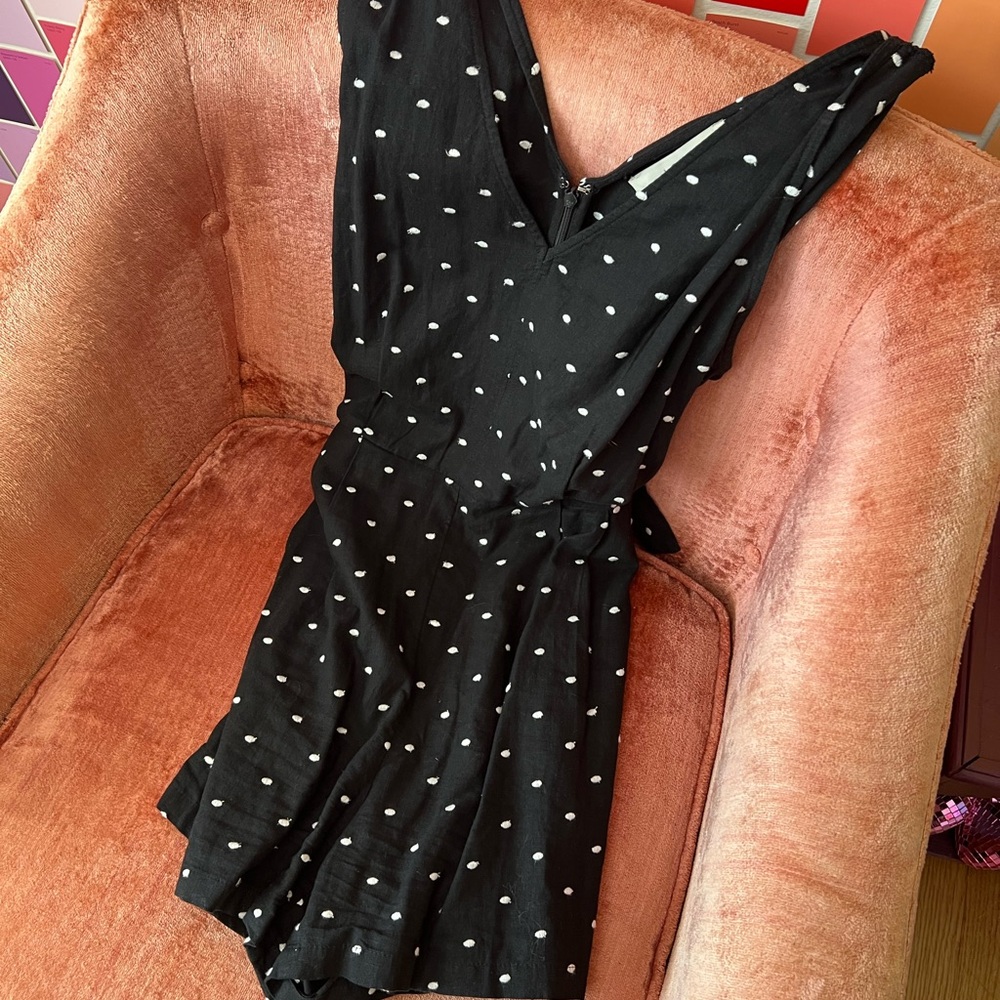 Black Polka Dot Jumpsuit